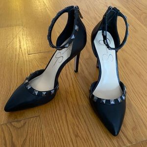 Studded, Black Jessica Simpson stiletto heels